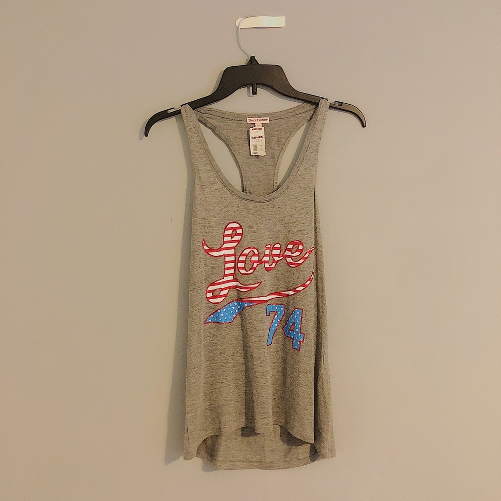 Grey Juicy Couture 4th of July Tanktop